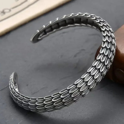 Silver Plated Twisted Twist Cuff Bracelet