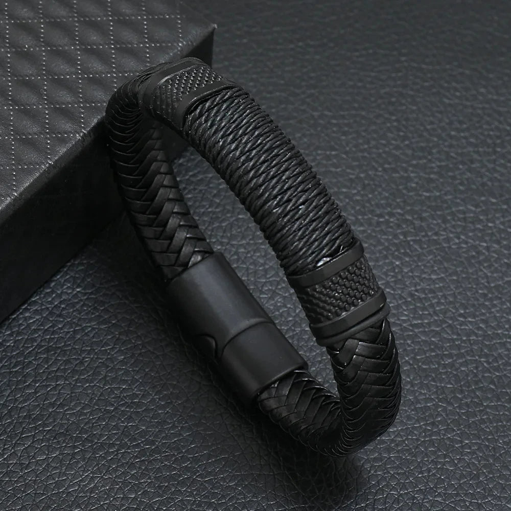 New Genuine Men Leather Bracelets