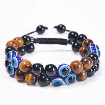 Triple Protection 8mm Beads Bracelet