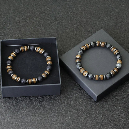 New Vintage Stone Natural Men Bracelet