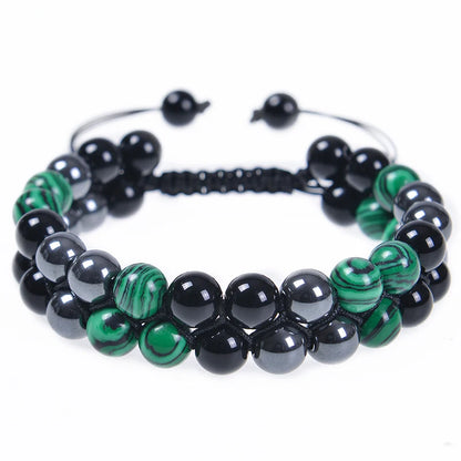 Triple Protection 8mm Beads Bracelet
