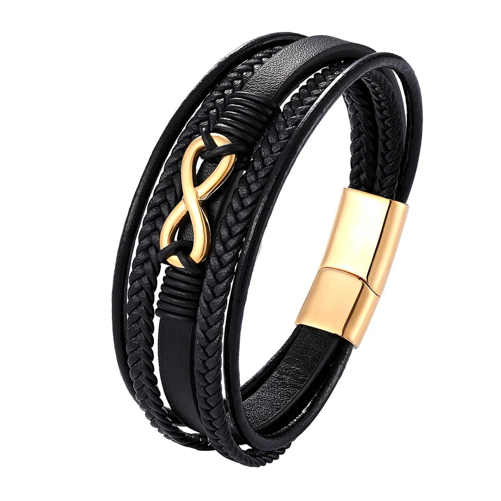 MKENDN Classic Men Infinity Bracelet