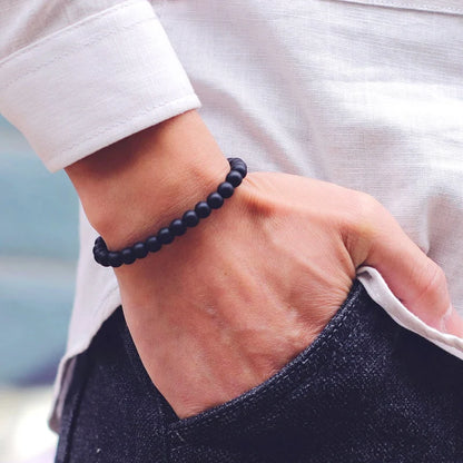 Fashion Mens 2pcs Sliding Adjustable Bracelet