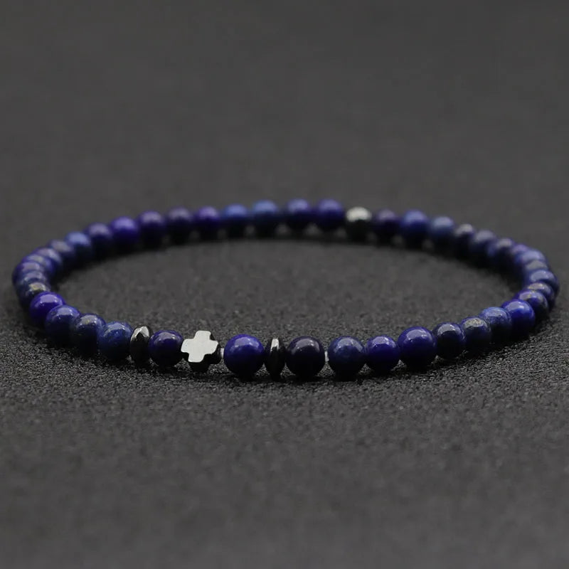 Simple Cross Beaded Bracelet