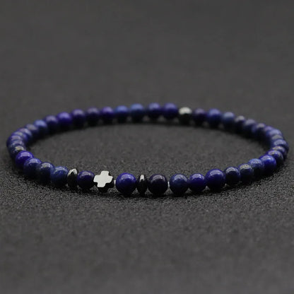 Simple Cross Beaded Bracelet