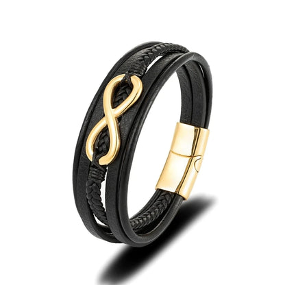 MKENDN Classic Men Infinity Bracelet