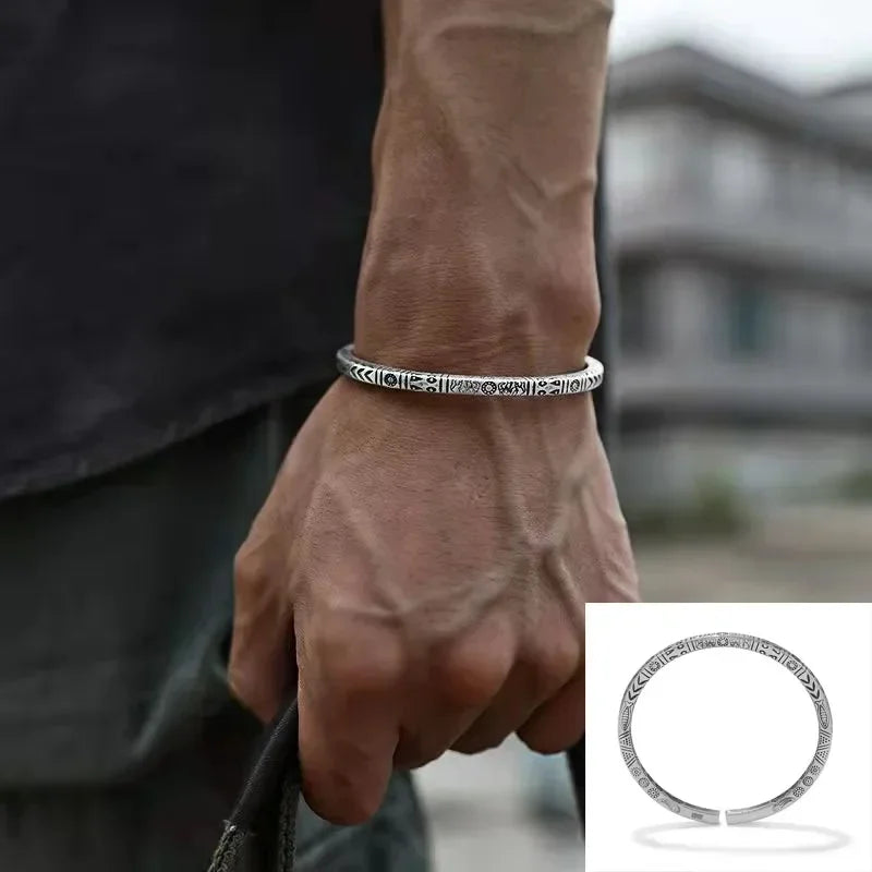 Silver Plated Twisted Twist Cuff Bracelet