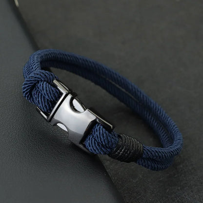 Fashion Mens Layer Spring Bracelet