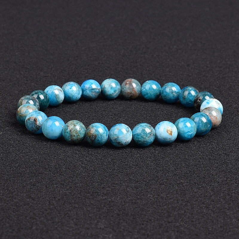 Genuine Natural Stone Apatite Lapi  Bracelet