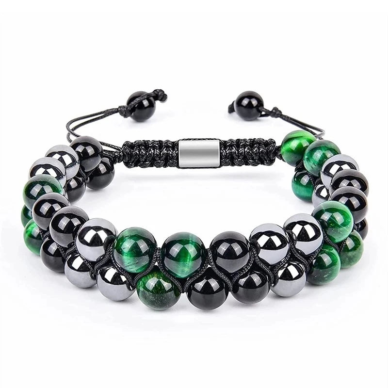 Triple Protection 8mm Beads Bracelet