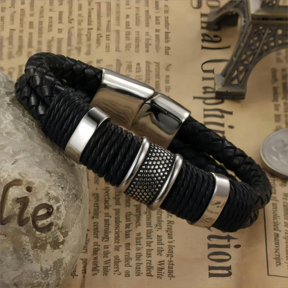 Vintage Multilayer Brown Genuine Leather Bracelet