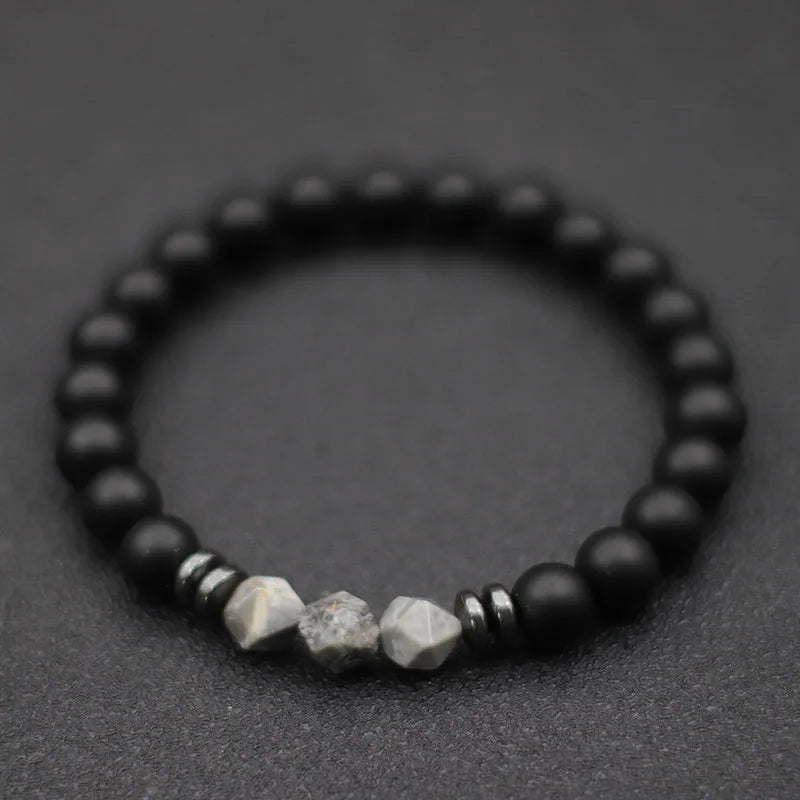 Black Onyx Stone Braclete