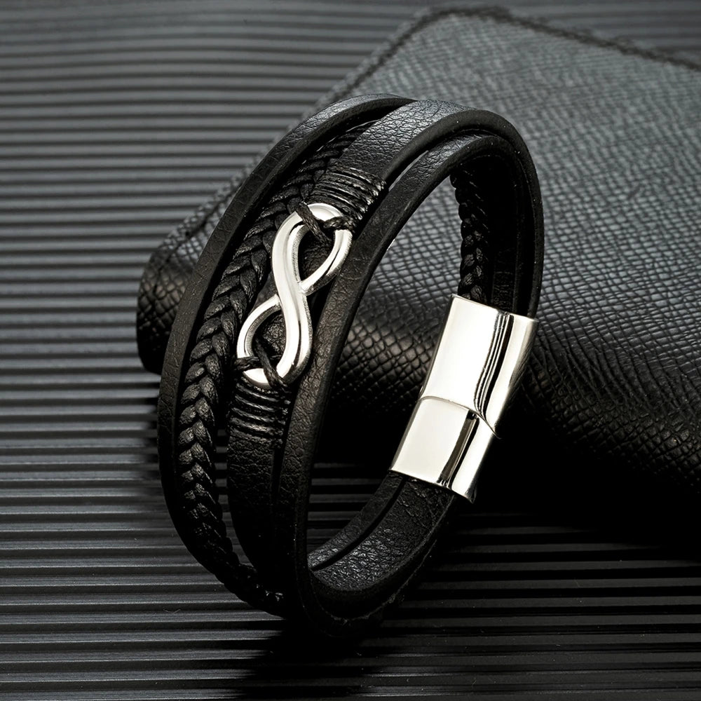 MKENDN Classic Men Infinity Bracelet