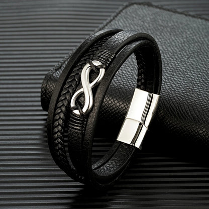 MKENDN Classic Men Infinity Bracelet