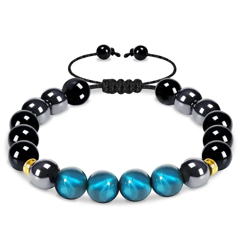 Triple Protection 8mm Beads Bracelet