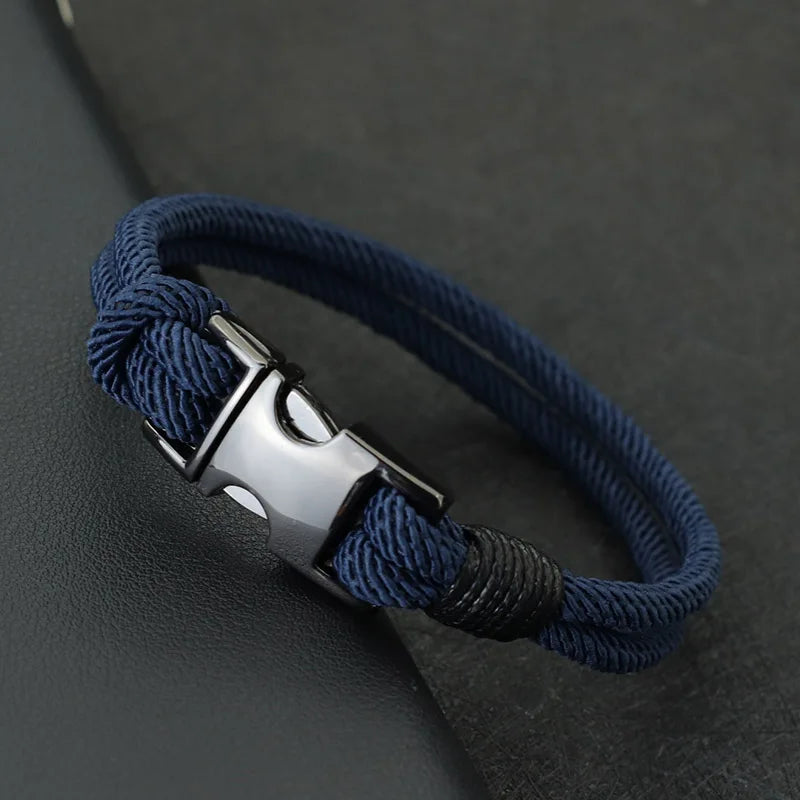 Fashion Mens Layer Spring Bracelet