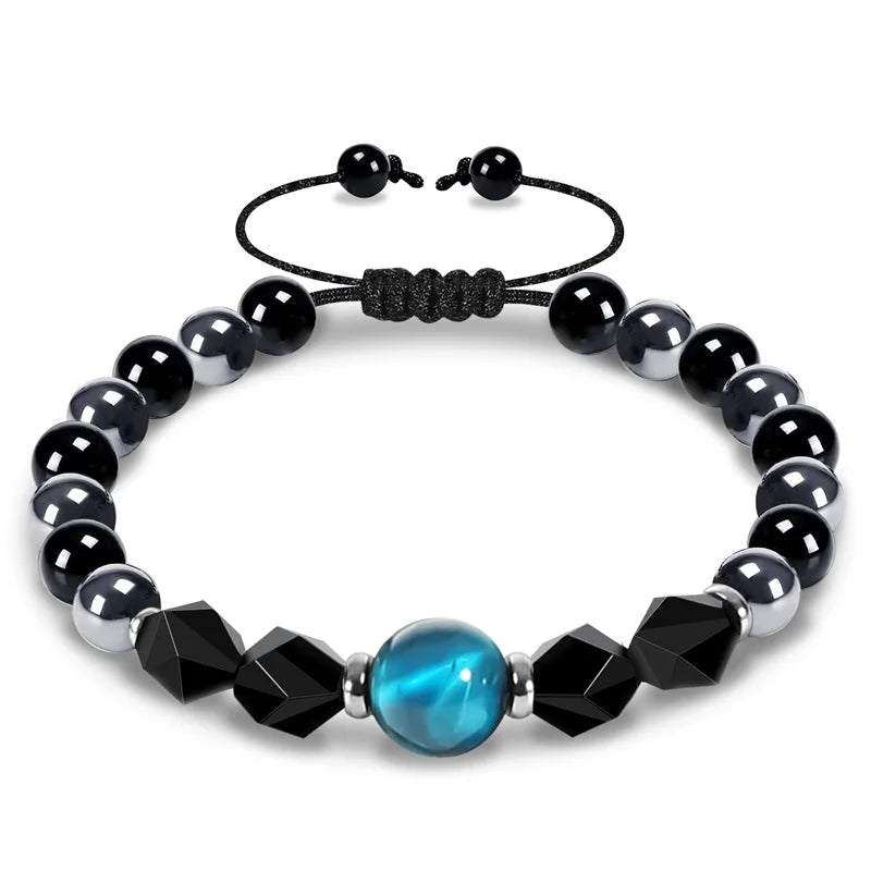 Triple Protection 8mm Beads Bracelet
