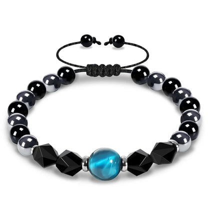 Triple Protection 8mm Beads Bracelet