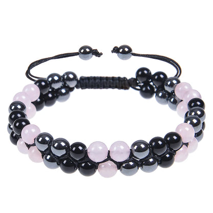 Triple Protection 8mm Beads Bracelet