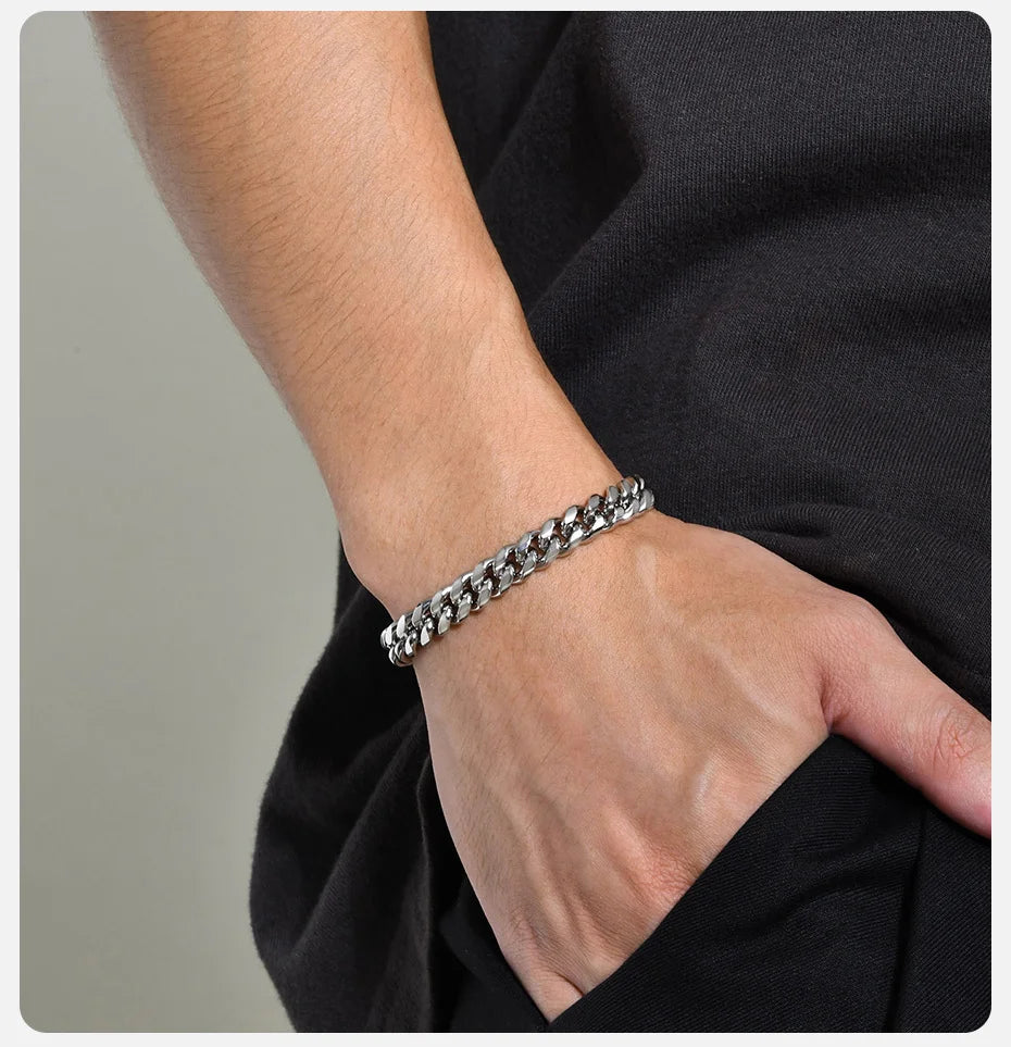 Cuban Chain Bracelets for Men Women