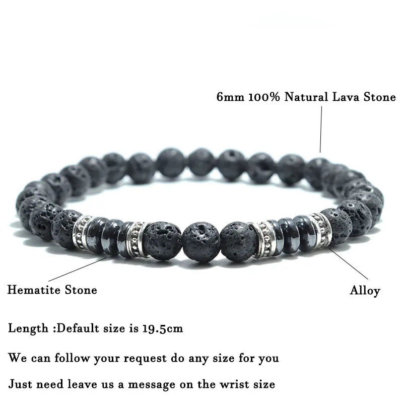 Fashion Mens  Natural Stone Bracelet