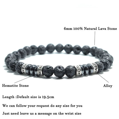 Fashion Mens  Natural Stone Bracelet