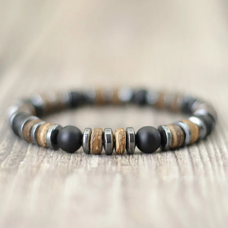 New Vintage Stone Natural Men Bracelet