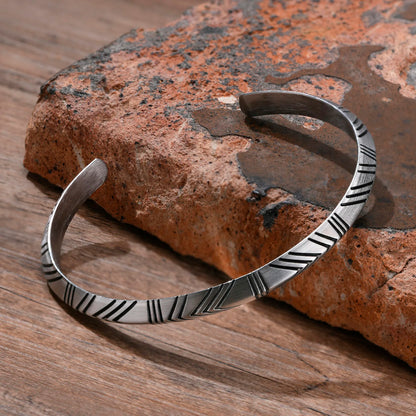 Men's Viking Tribal Arrow Cuff Classic Norse Bracelet