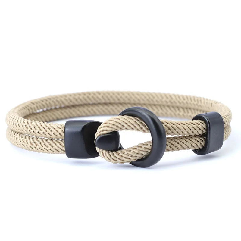Rope Bracelet Men Double Layerg Braclet