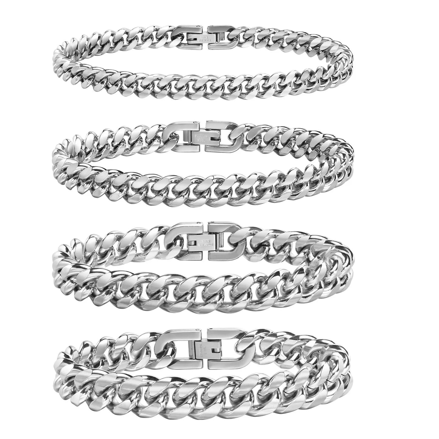 Cuban Chain Bracelets for Men Women