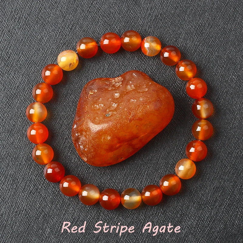 Real Gray Labradorite Bead Bracelet