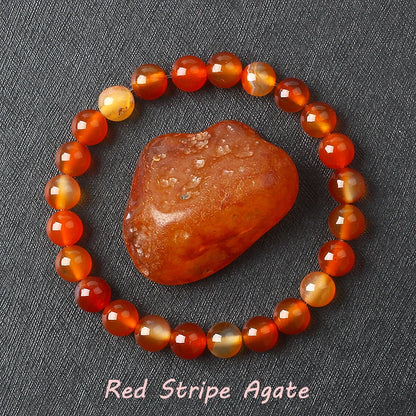 Real Gray Labradorite Bead Bracelet