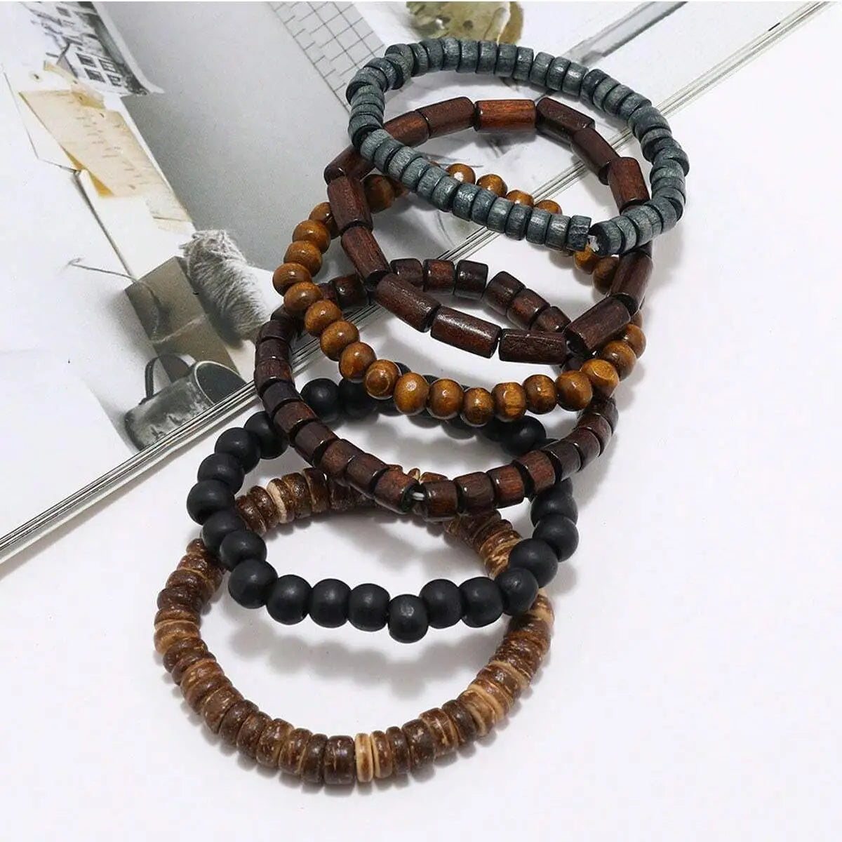 Wodeen Braided Wrap Leather Bracelet