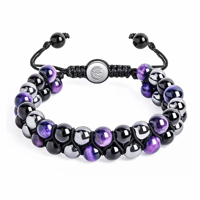 Triple Protection 8mm Beads Bracelet