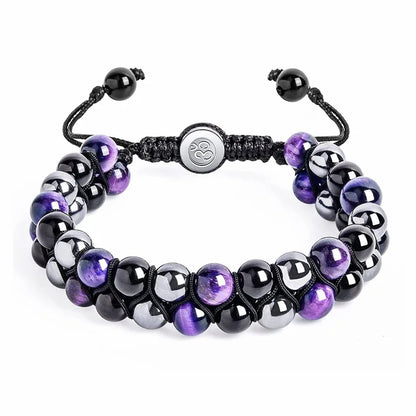 Triple Protection 8mm Beads Bracelet