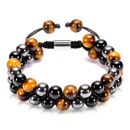 Triple Protection 8mm Beads Bracelet
