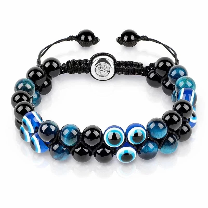Triple Protection 8mm Beads Bracelet