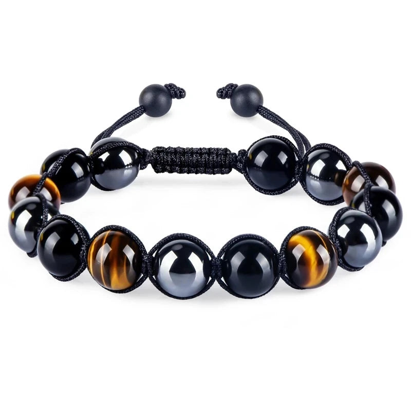 Triple Protection 8mm Beads Bracelet