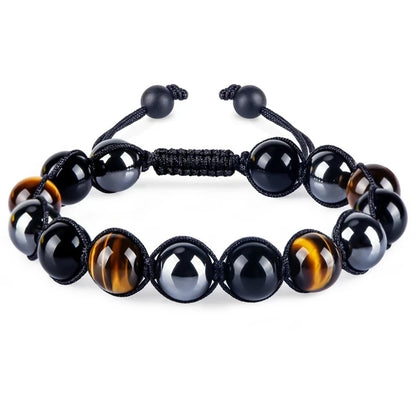 Triple Protection 8mm Beads Bracelet