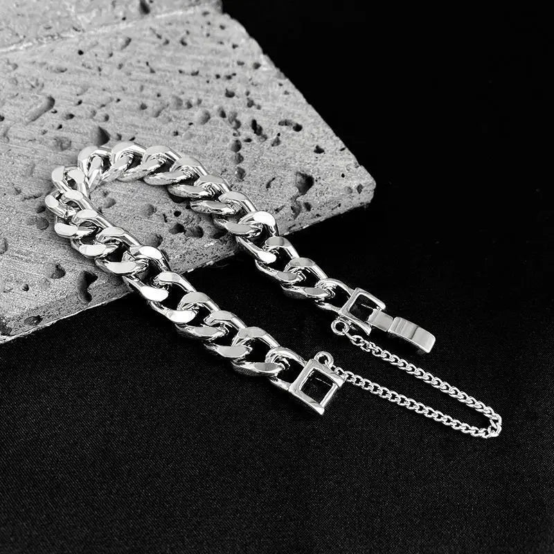 Kpop Stainless Steel Metal Chains Bracelets