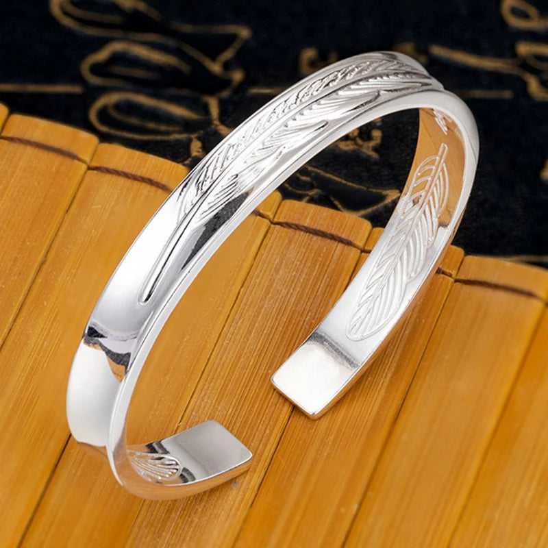 Feather Golden Flower Vintage Punk bracelet