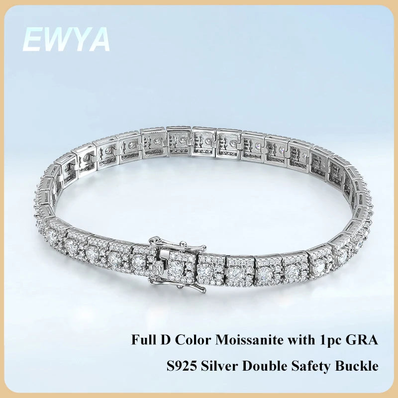 EWYA Luxury Certified Full Diamond Bracelet