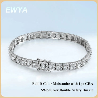 EWYA Luxury Certified Full Diamond Bracelet