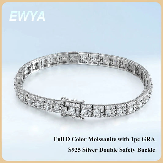 EWYA Luxury Certified Full Diamond Bracelet