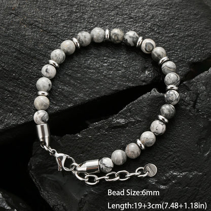Pulsars Hombre Natural Stone Man Beaded