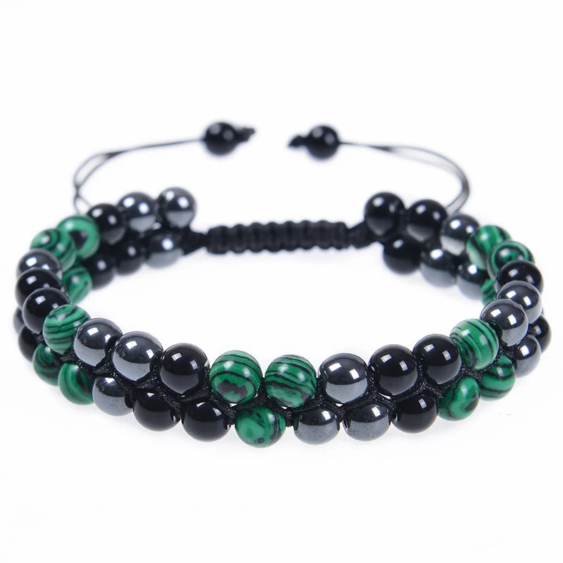 Triple Protection 8mm Beads Bracelet