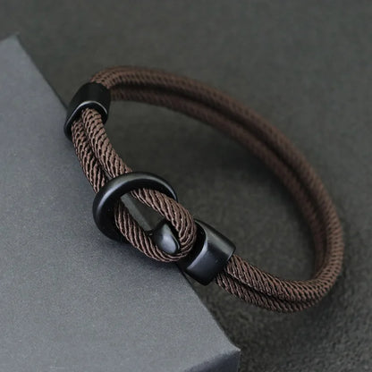 Rope Bracelet Men Double Layerg Braclet