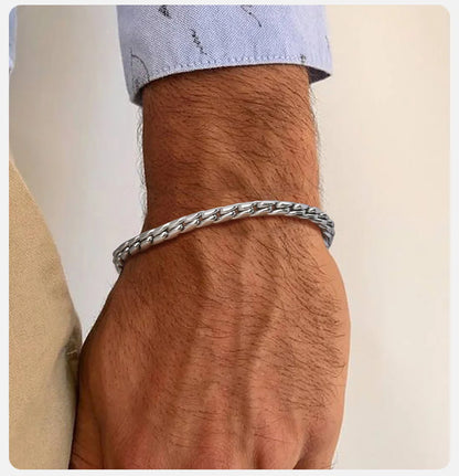 Punk Men Snake Link Chain Bracelets