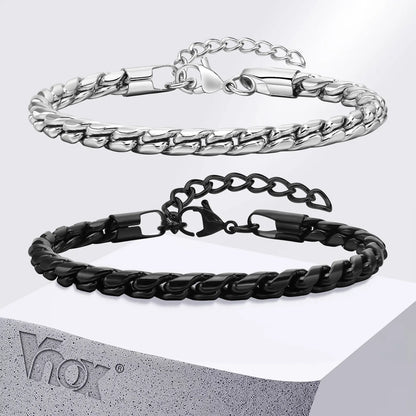 Punk Men Snake Link Chain Bracelets