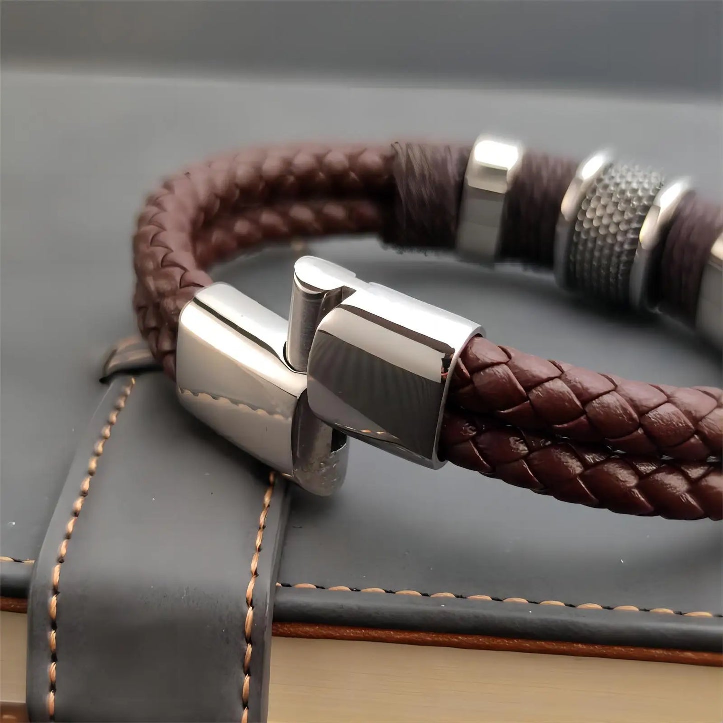 Vintage Multilayer Brown Genuine Leather Bracelet